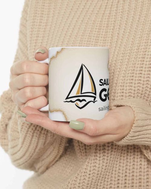 Our First Merch!  The 11oz. Sailing for Good Mug